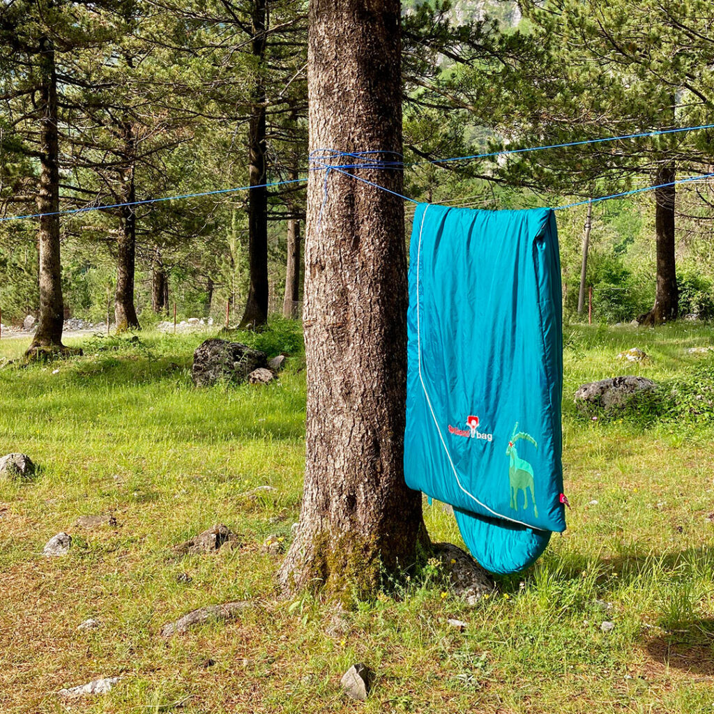 Schlafsack "Goas" Grüezibag für Van Wohnmobil Zelt