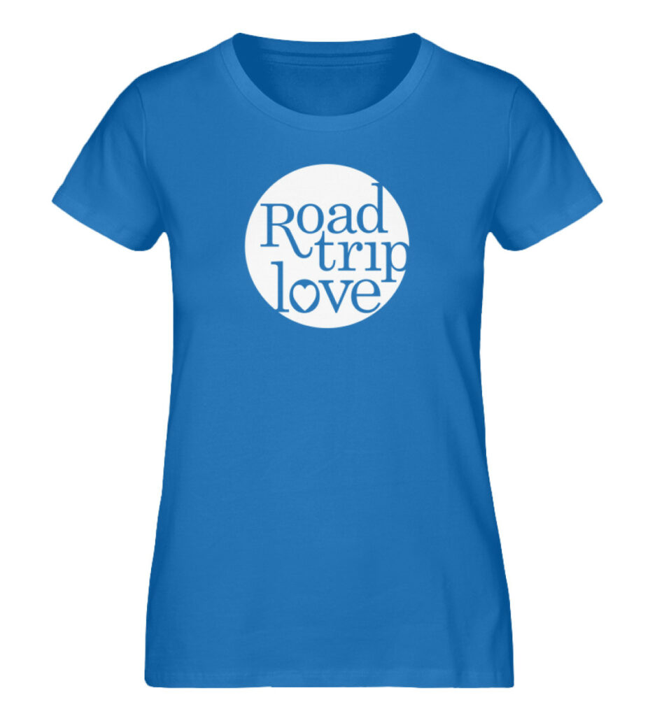 RoadtripLove Damen Organic Shirt_ROYAL BLUE