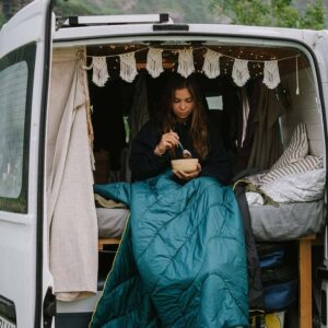 Leichte Outdoor Decke Picknickdecke Däcke Häng Decke für Camping, Roadtrip und Vanlife