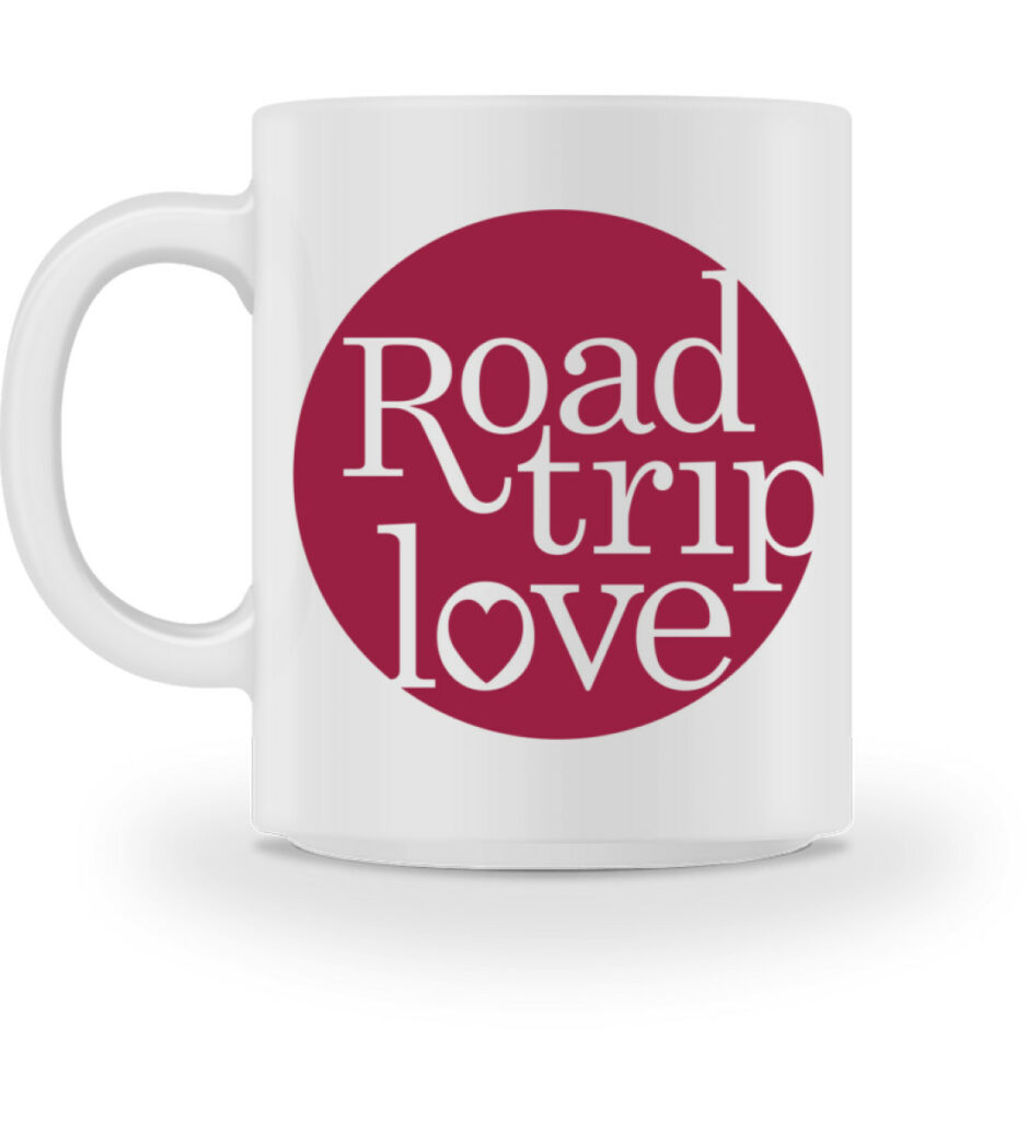 RoadTripLove - Tasse mit Himbeerrot - Tasse-3