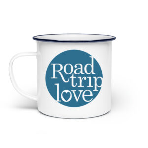 RoadTripLove - Tasse mit Meerblau - Emaille Tasse-3