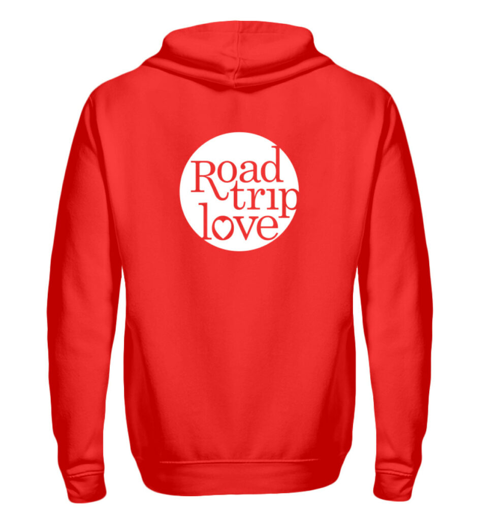 RoadtripLove Hoodie Zipper RUBIN RED