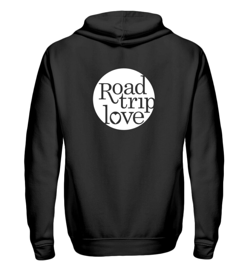 RoadtripLove Hoodie Zipper BLACK