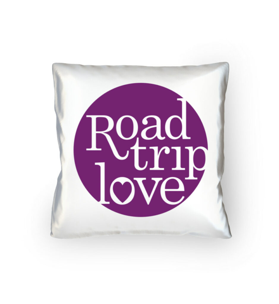 RoadtripLove Kissen mit Fuchsiaviolett