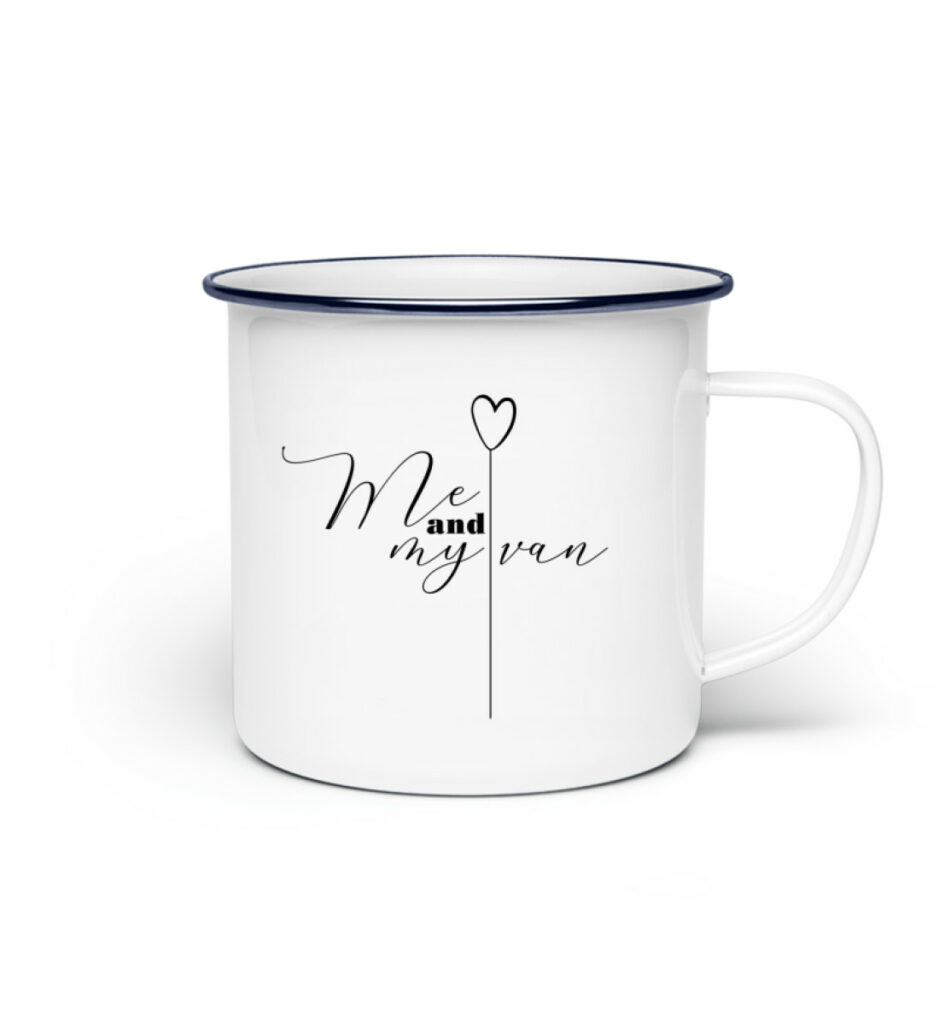 RoadtripLove - Me-and-my-van - Emaille Tasse-3